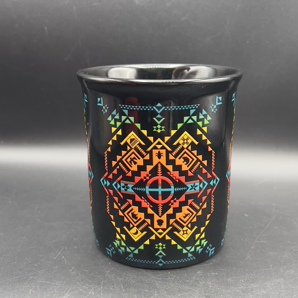 Pendleton Woolen Mills Mug 18oz Aztec Tribal Pattern Black Legendary Collection - Picture 2 of 8